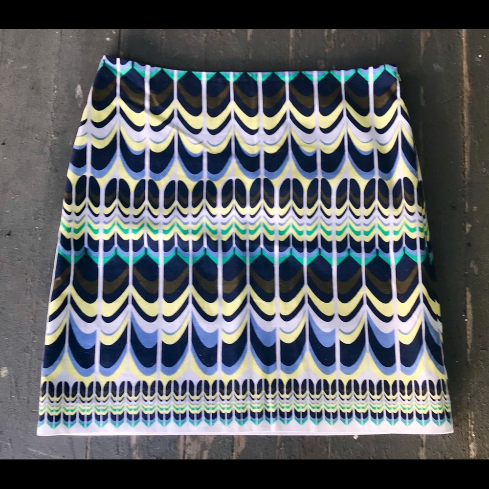 Talbots Retro Print Skirt Sz 6